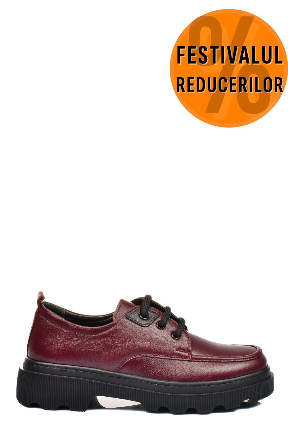 PANTOFI BORDO PIELE NATURALA APCKD7465