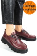 PANTOFI BORDO PIELE NATURALA APCKD7465