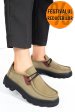Pantofi verzi piele naturala nabuk apckd-9524