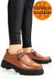 Pantofi maro piele naturala apckd-9524