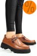 Pantofi maro piele naturala apckd-9524