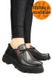 Pantofi negri piele naturala apckd-9524