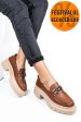 Mocasini maro piele naturala ipcbm001