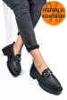 Mocasini negri piele naturala ipcbm017