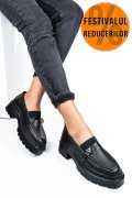 MOCASINI NEGRI PIELE NATURALA IPCBM012