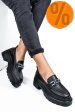 Mocasini negri piele naturala ipcbm004