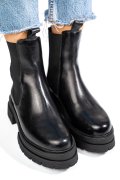 GHETE NEGRE PIELE NATURALA 2S77255