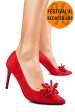 Pantofi rosii piele naturala intoarsa 1s77401