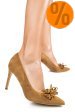 Pantofi camel piele naturala intoarsa 1s77401