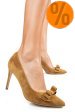 Pantofi camel piele naturala intoarsa 1s77349