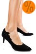 Pantofi negri piele naturala intoarsa 3s77534