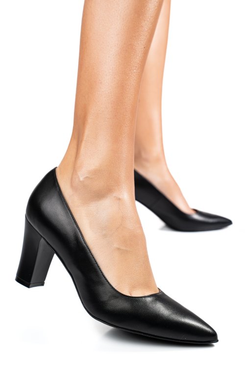 Pantofi dama guban negri piele naturala 1s77376