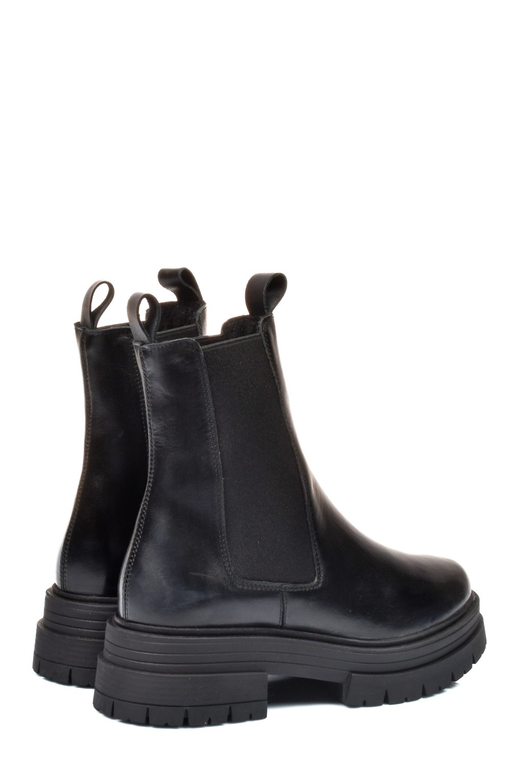 GHETE NEGRE PIELE NATURALA 2S77255