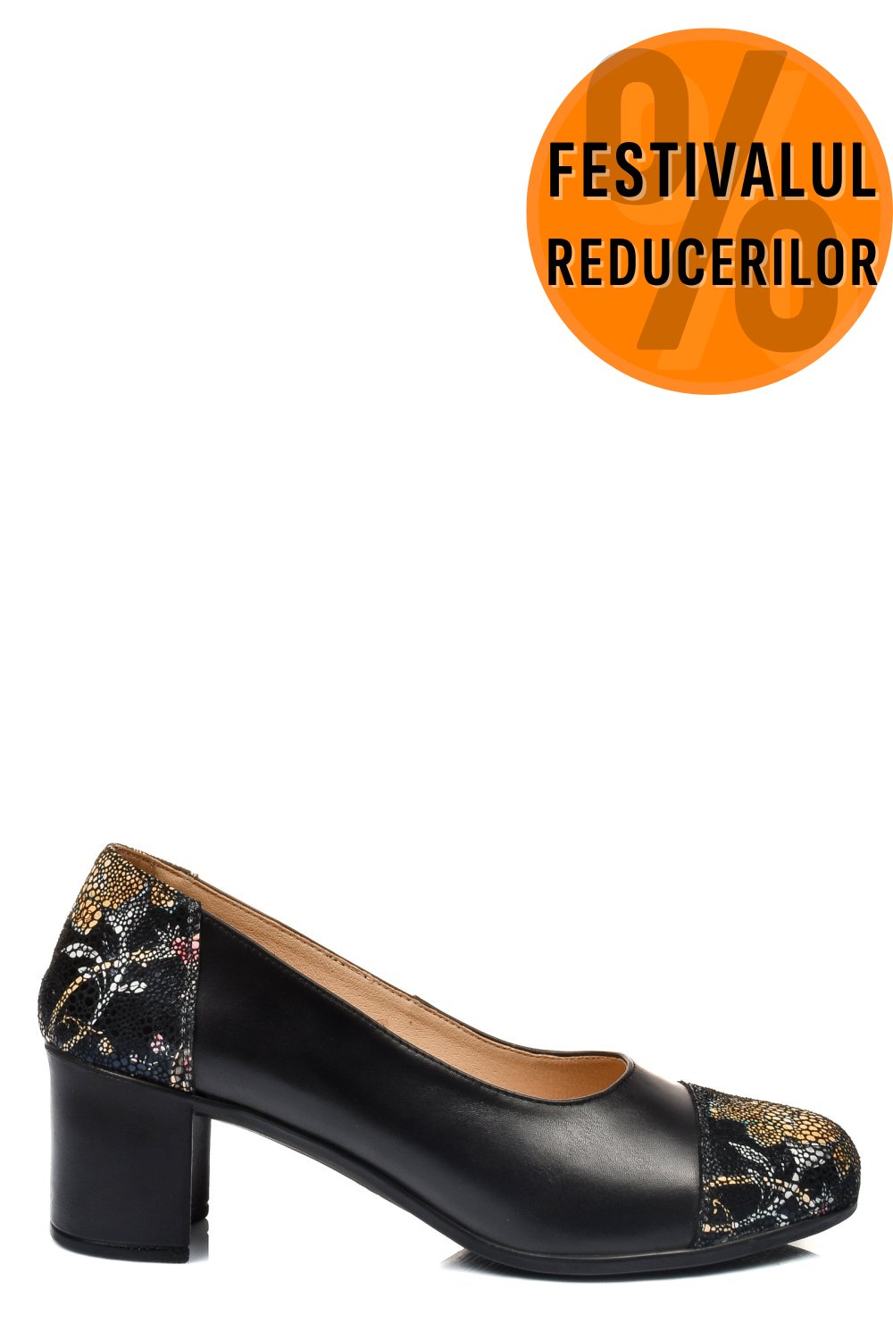 PANTOFI NEGRI PIELE NATURALA 1S77317