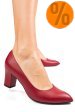 Pantofi dama guban piele naturala rosii 4s77292