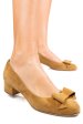 Pantofi maro deschis piele naturala intoarsa 3s77484