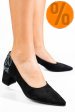 Pantofi negri piele naturala intoarsa 5s77602