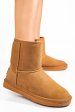 Soprani couture, cizme camel piele naturala intoarsa scw421p08