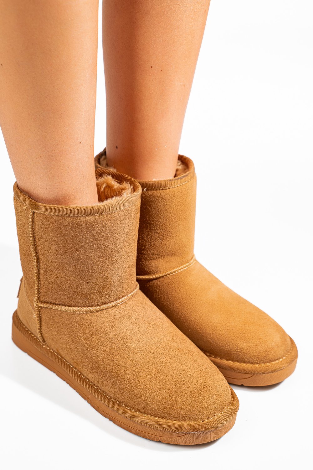 SOPRANI COUTURE, CIZME CAMEL PIELE NATURALA INTOARSA SCW421P08