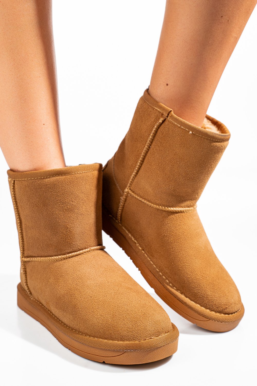 SOPRANI COUTURE, CIZME CAMEL PIELE NATURALA INTOARSA SCW421P08