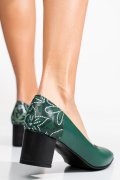 PANTOFI VERZI PIELE NATURALA 5S77602