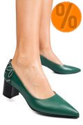 PANTOFI VERZI PIELE NATURALA 5S77602