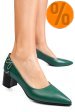 Pantofi verzi piele naturala 5s77602