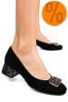 Pantofi negri piele naturala intoarsa 5s77544