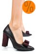 Pantofi visinii piele naturala 5905nef