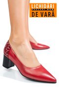 PANTOFI ROSII PIELE NATURALA 5S77602