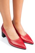 PANTOFI ROSII PIELE NATURALA 5S77602