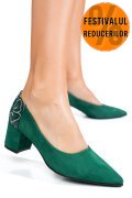 PANTOFI ALL GREEN PIELE NATURALA INTOARSA 5S77602