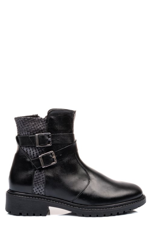 Ghete negre piele naturala 9s7708