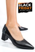 PANTOFI NEGRI PIELE NATURALA 5S77602