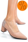 PANTOFI ROZ PIELE NATURALA 5S77602