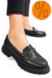 Mocasini negri piele naturala 4s77258