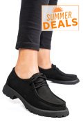 MOCASINI NEGRI PIELE NATURALA NABUK 4S77247