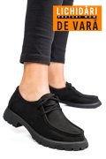 MOCASINI NEGRI PIELE NATURALA NABUK 4S77247