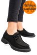 Mocasini negri piele naturala nabuk 4s77247