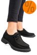 Mocasini negri piele naturala nabuk 4s77247