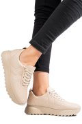 PANTOFI SPORT BEJ PIELE NATURALA 4S77021