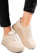 PANTOFI SPORT BEJ PIELE NATURALA 4S77021