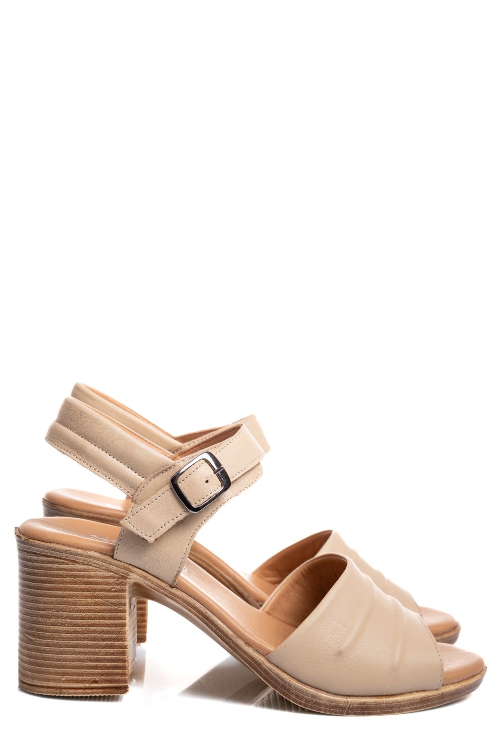 SANDALE BEJ PIELE NATURALA 0S7735