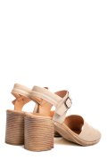 SANDALE BEJ PIELE NATURALA 0S7735