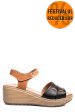 Sandale negru maro piele naturala 1s7757