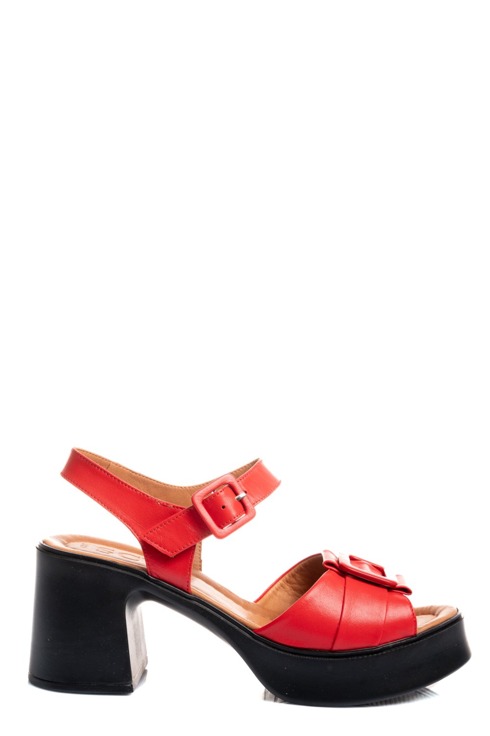 SANDALE ROSII PIELE NATURALA 4S7707