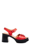 SANDALE ROSII PIELE NATURALA 4S7707