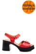 Sandale rosii piele naturala 4s7707