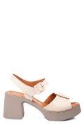 SANDALE BEJ PIELE NATURALA 4S7707