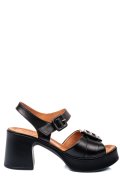 SANDALE NEGRE PIELE NATURALA 4S7707